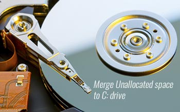 Merge unallocated space