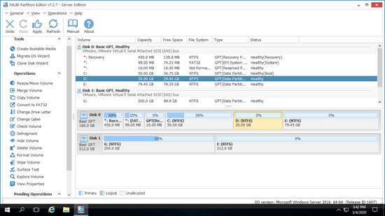 Partition manager server